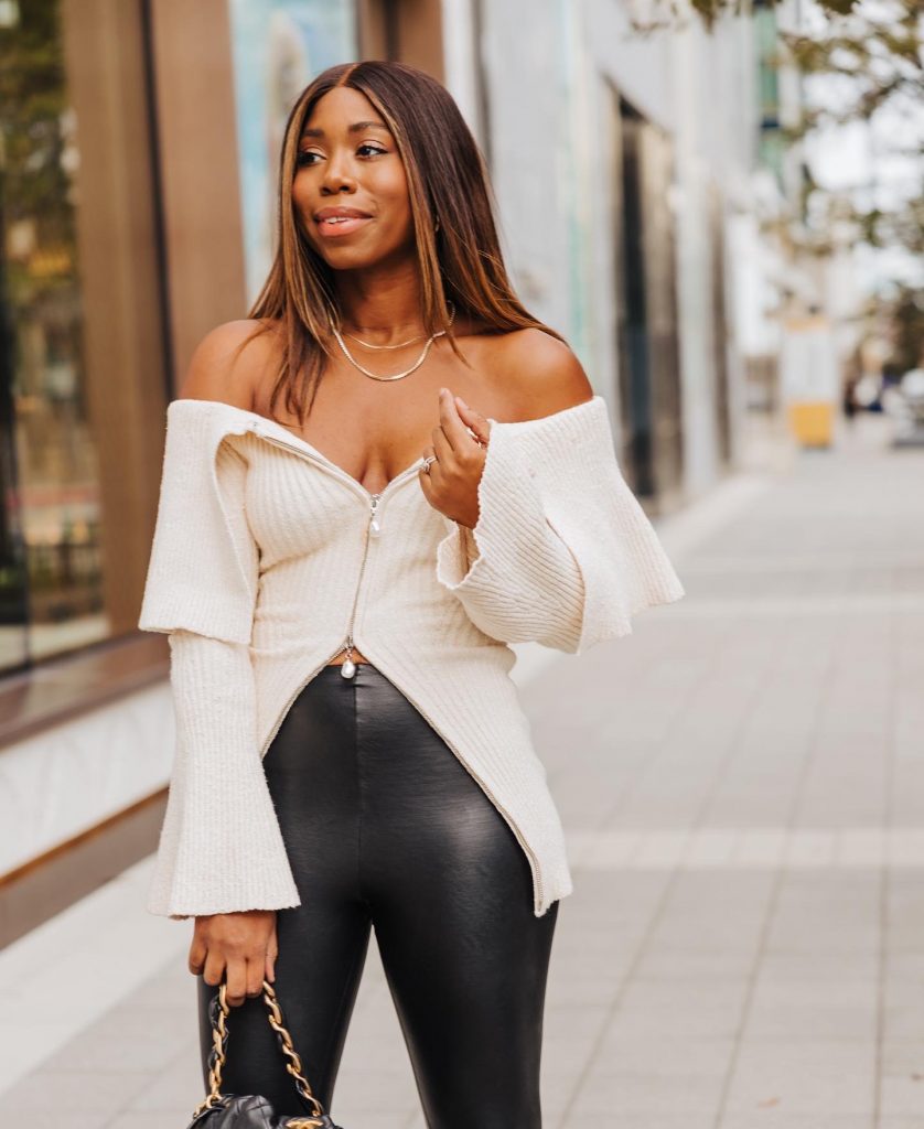 akari off the shoulder sweater, revolve, house of harlow, must have fashion, revolve for black women