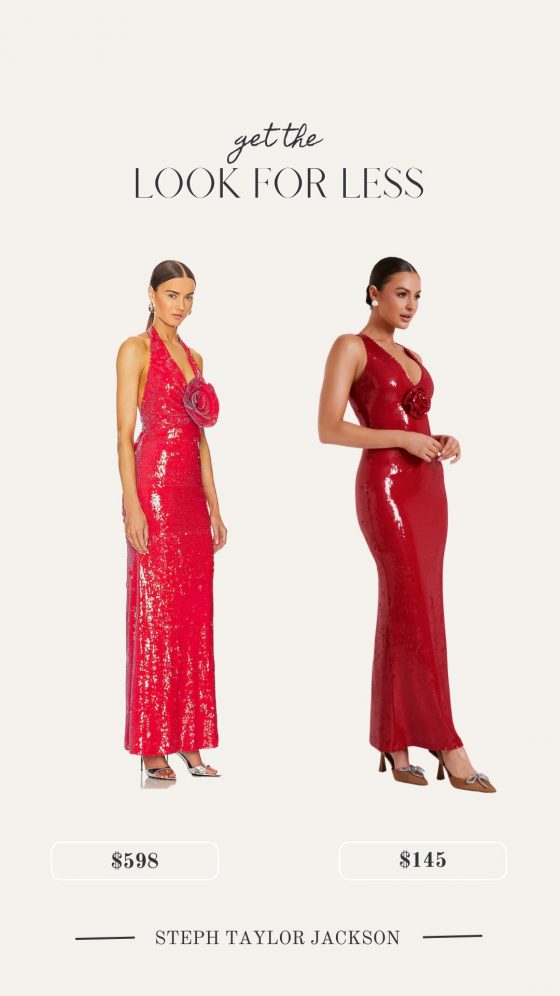 Red Dress Look For Less?!