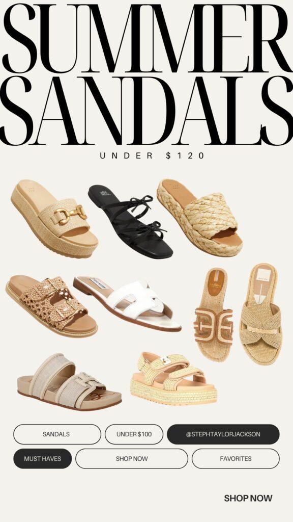 trending spring summer sandals for women 2024