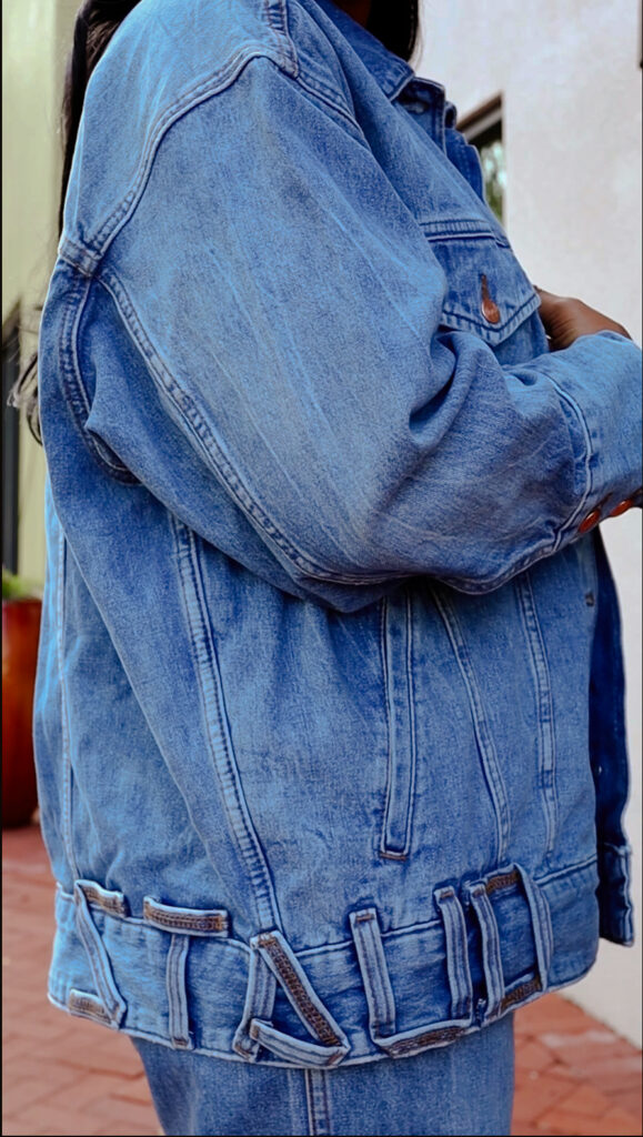 winter fashion trend, denim on denim